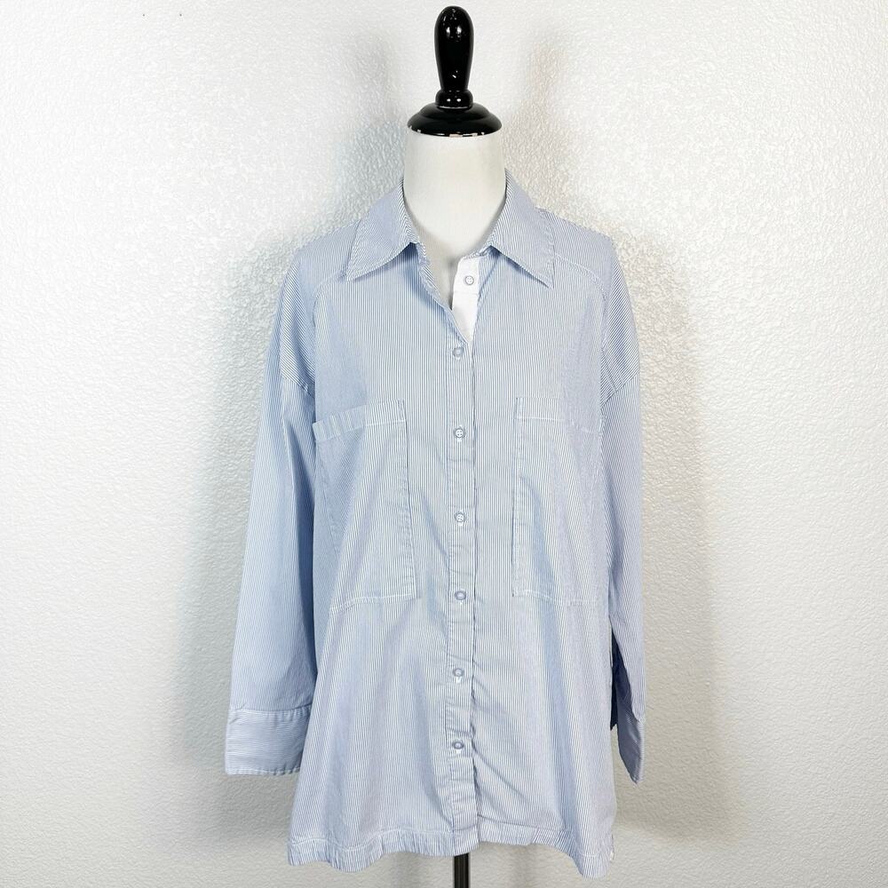 Anthropologie Light Blue Button-Down Shirt